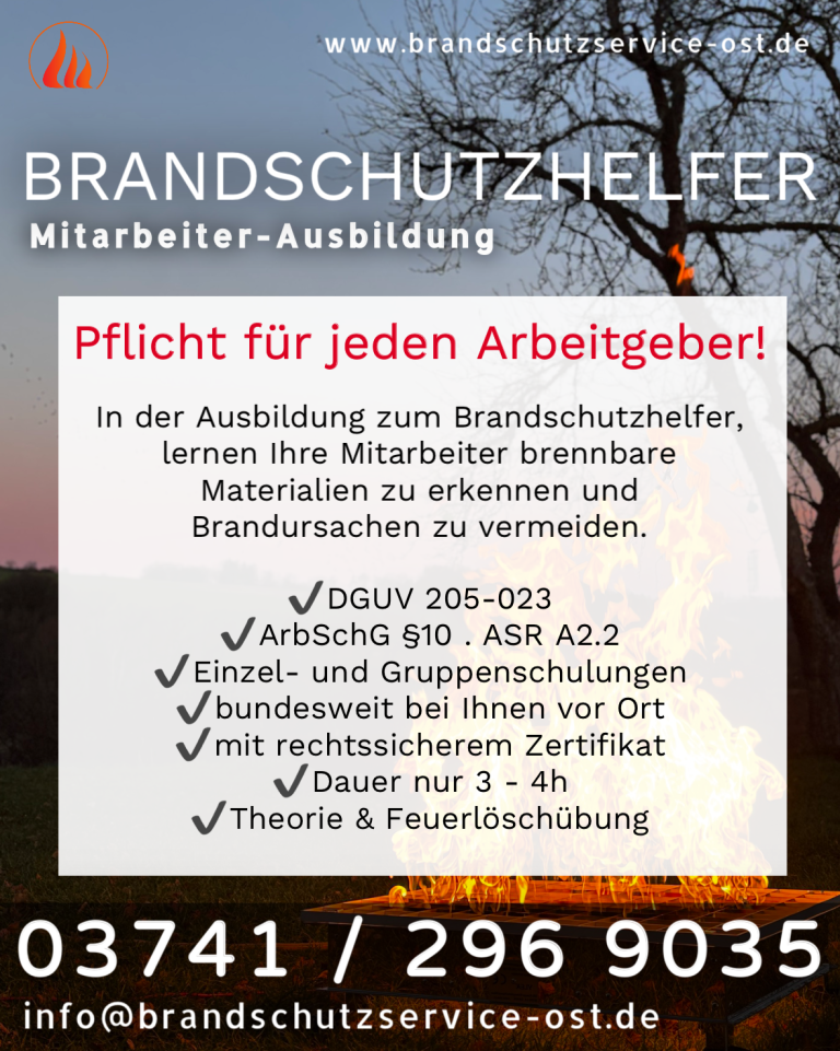 Brandschutzschulungen aus Plauen